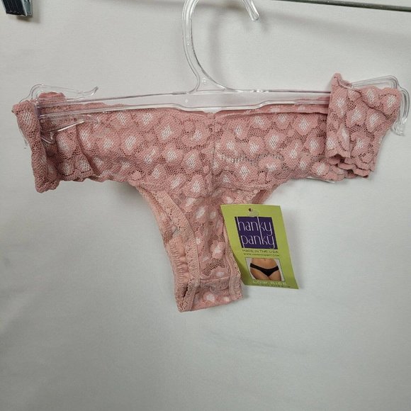 SET OF 5 Hanky Panky Womens Cross-Dyed Leopard Original Rise Thong Pink 7I1051 - Picture 4 of 8